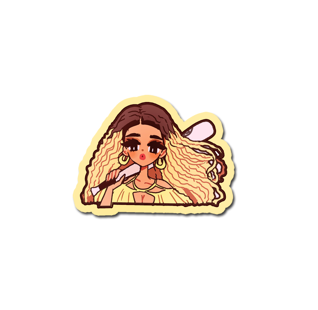 VINYL STICKER POP GIRL BEY