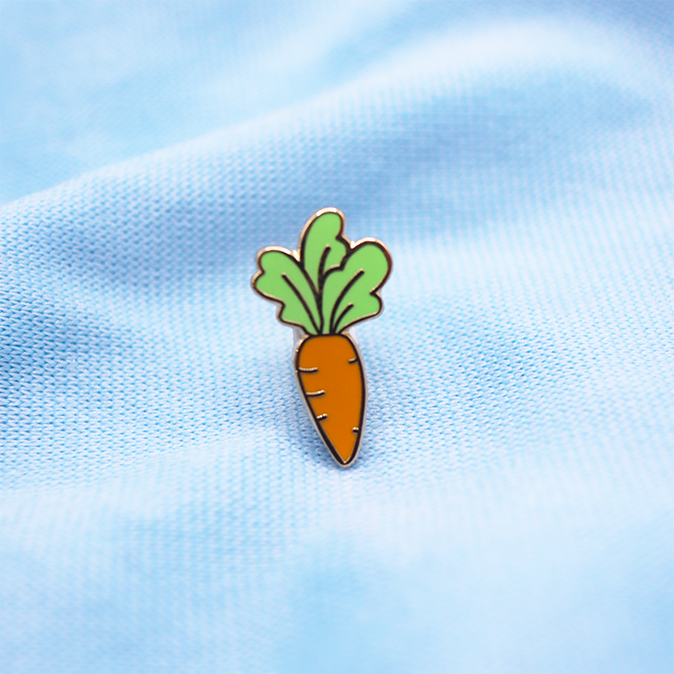 Mini Carrot Enamel Pin