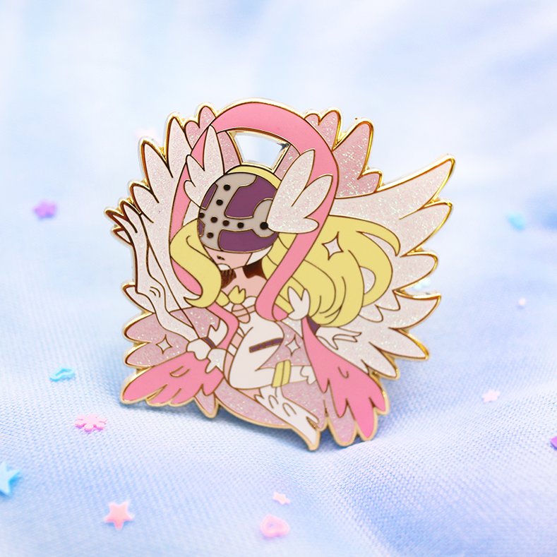 DIGIQUEEN CHIBI ANGEWOMON ENAMEL PIN