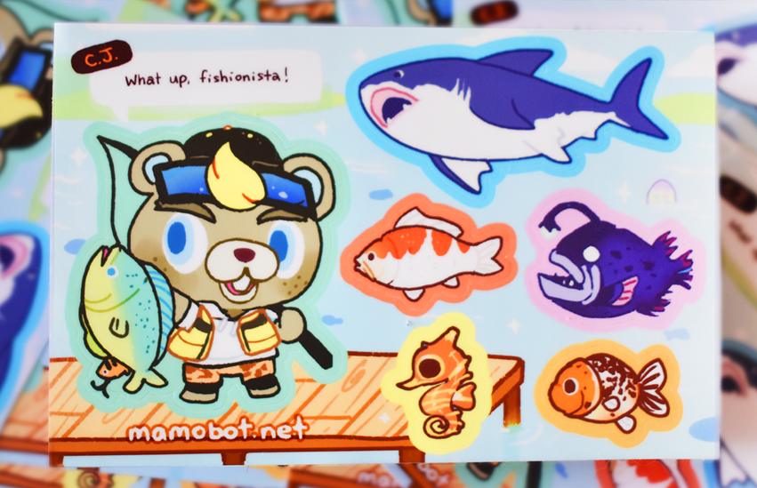 CJ &amp; FRIENDS STICKER SHEET