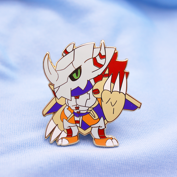 DIGI WARGREYMON ENAMEL PIN