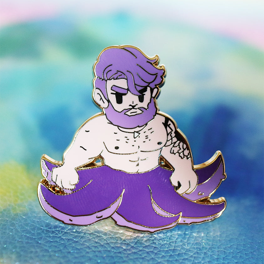 PURPLE OCTODAD ENAMEL PIN