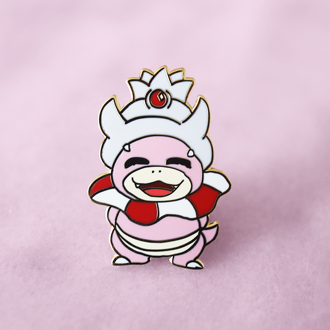 BABY SLOWKING ENAMEL PIN