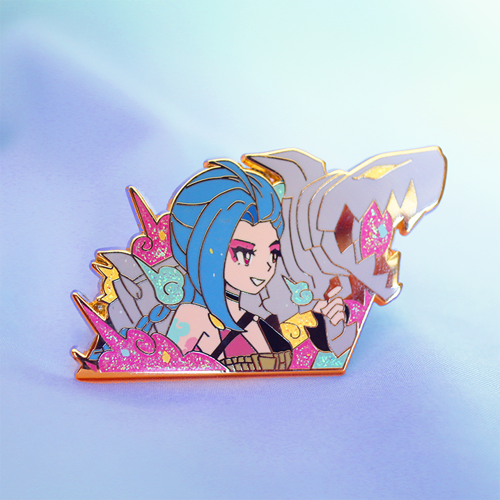 BATTLE BADGE JINX ENAMEL PIN