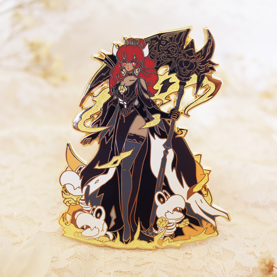 RED REAPER BOWSETTE ENAMEL PIN [PATREON EXCLUSIVE]
