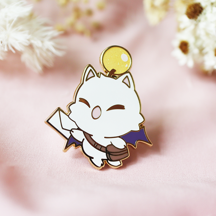 KUPO MAIL MOOGLE [YELLOW] ENAMEL PIN