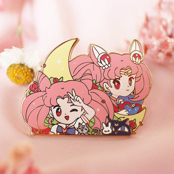 CHIBIMOON MOONIE BADGE ENAMEL PIN