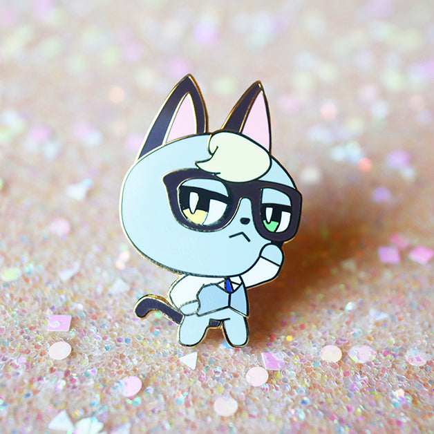 SMUG RAYMOND ENAMEL PIN [villager]