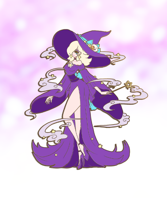 PREORDER WITCH ROSA FANTASY ENAMEL PIN [PURPLE][LIMITED EDITION]