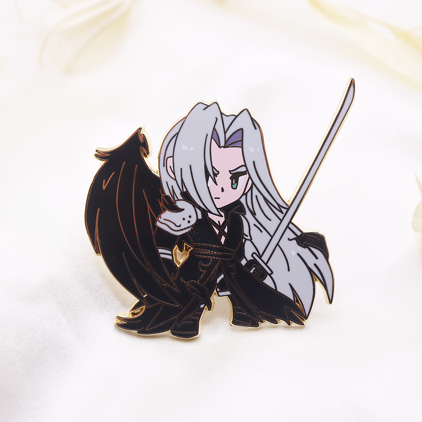 FF SEPHIROTH ENAMEL PIN