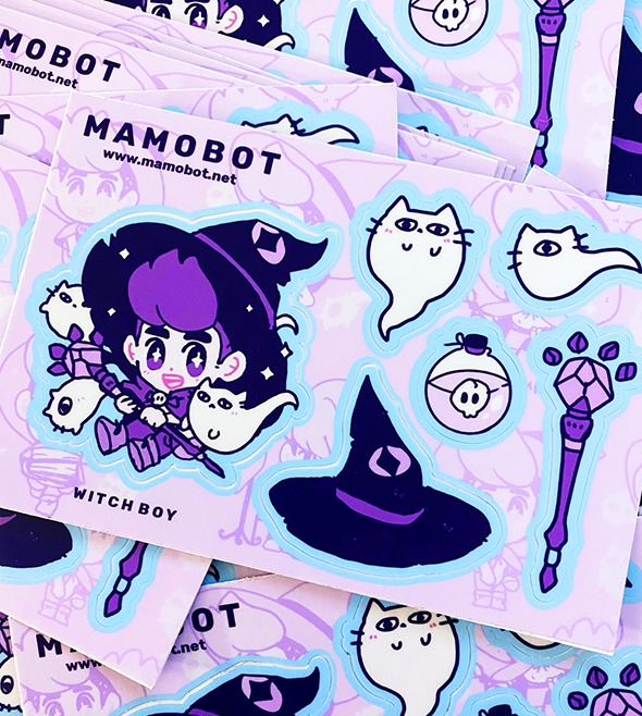 WITCH BOY SUMMONER STICKER SHEET