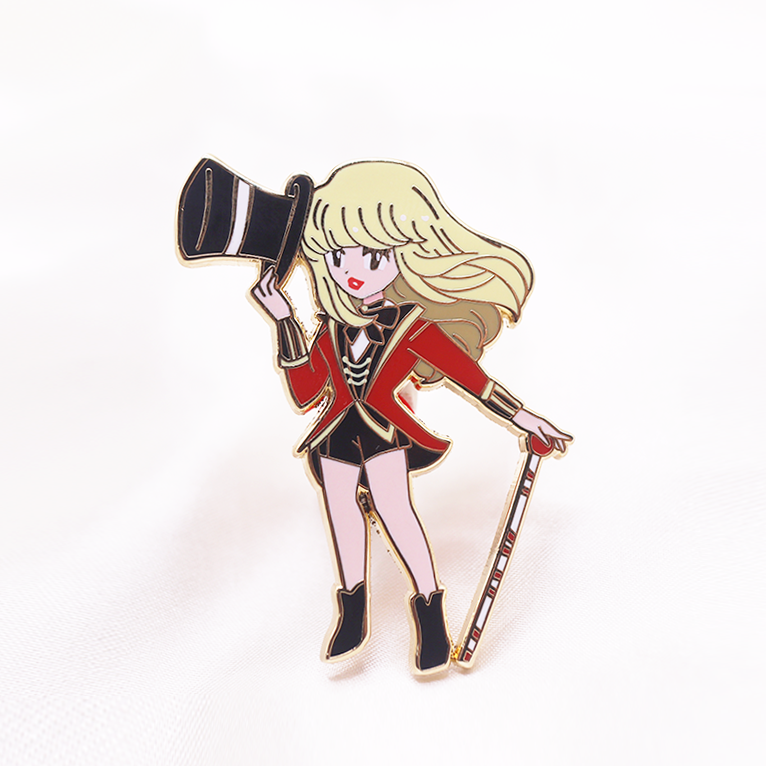 TAYLOR [RED] ENAMEL PIN [POP GIRL]