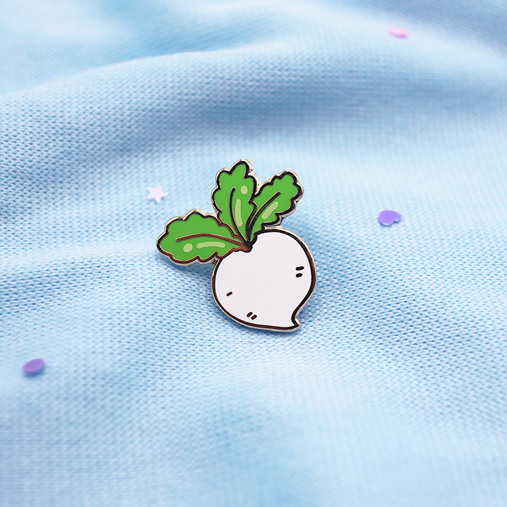 Mini Turnip Enamel Pin
