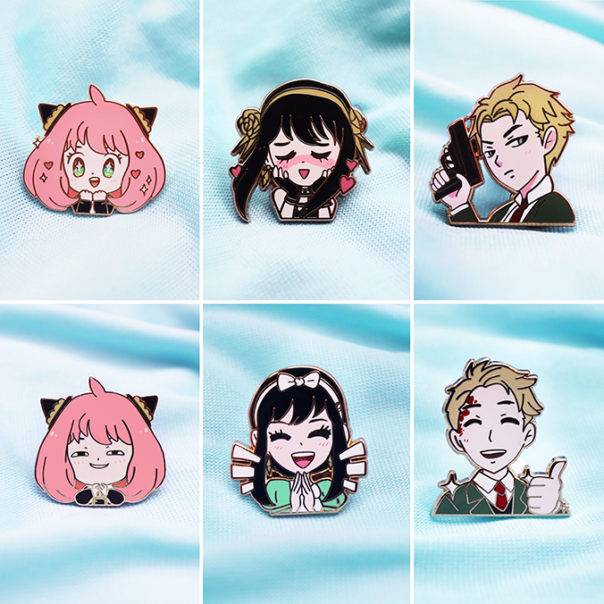 SNEAKY FAMILY EMOTE SET ENAMEL PIN [6 PC]