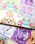 ANIMAL CROSSING PEEKING VINYL STICKERS FULL SET [4 PC]