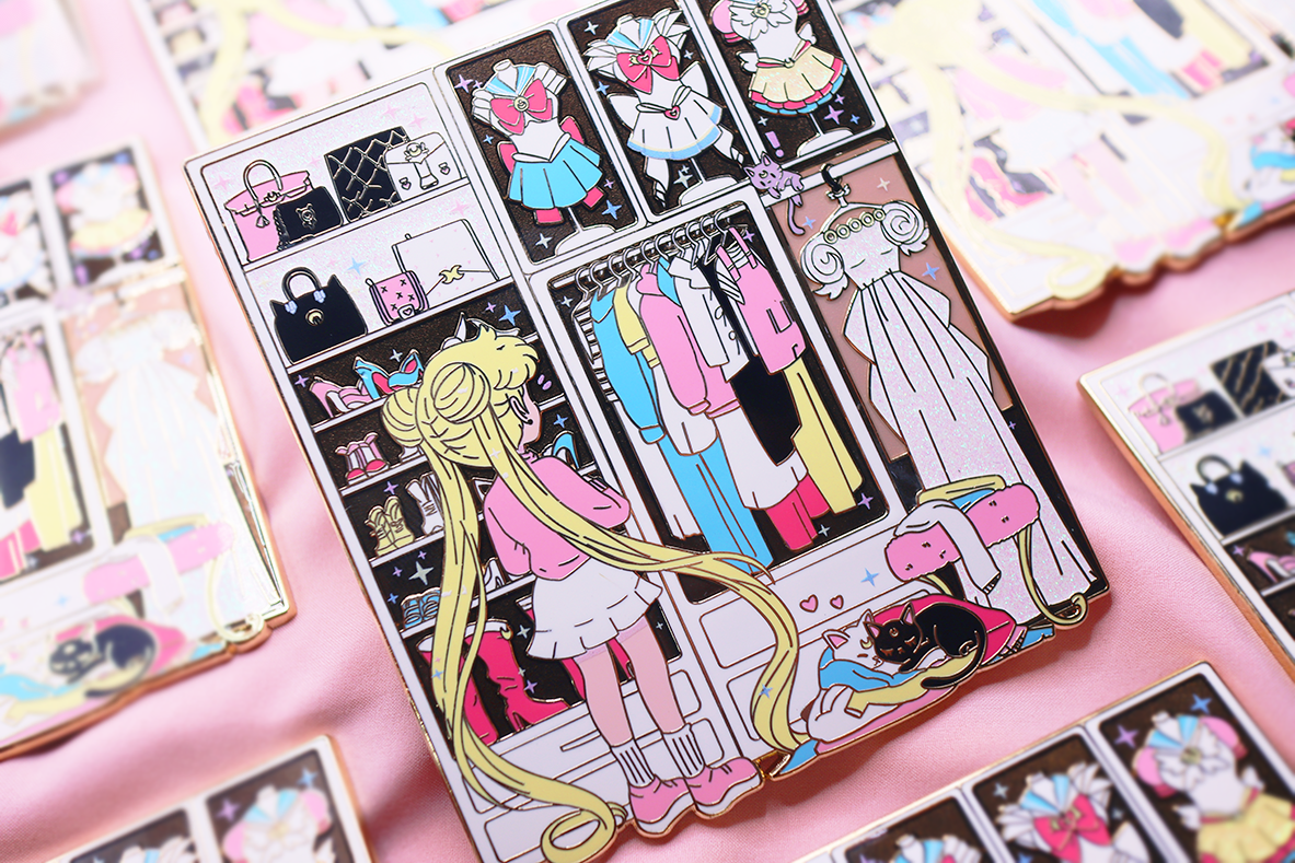 4&quot; USAGI&#39;s CLOSET ENAMELPIN