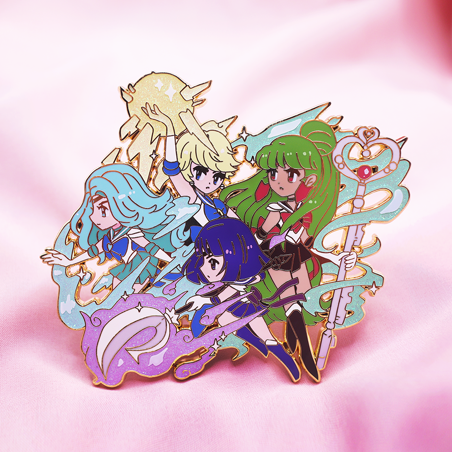 OUTER SENSHI GROUP ENAMELPIN [ B GRADE ]