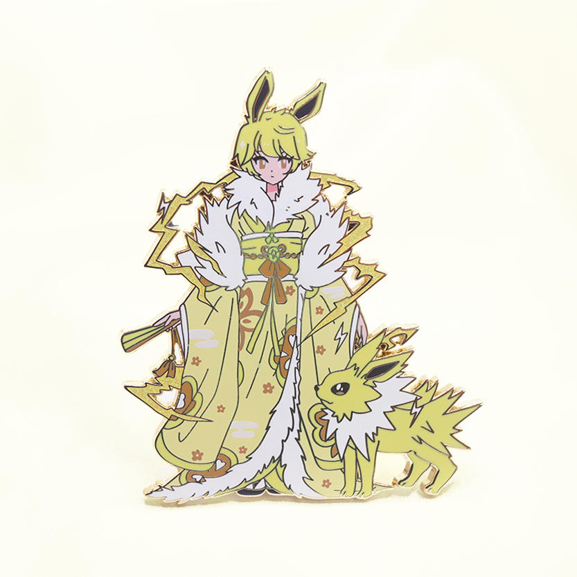 KIMONO SISTER JOLTEON ENAMEL PIN