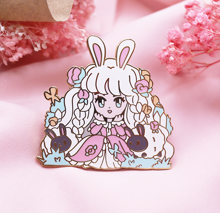 Bonnie Bun Enamel Pin