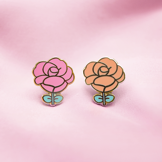 Pink &amp; Orange Flower Filler Set [ 2 PC]