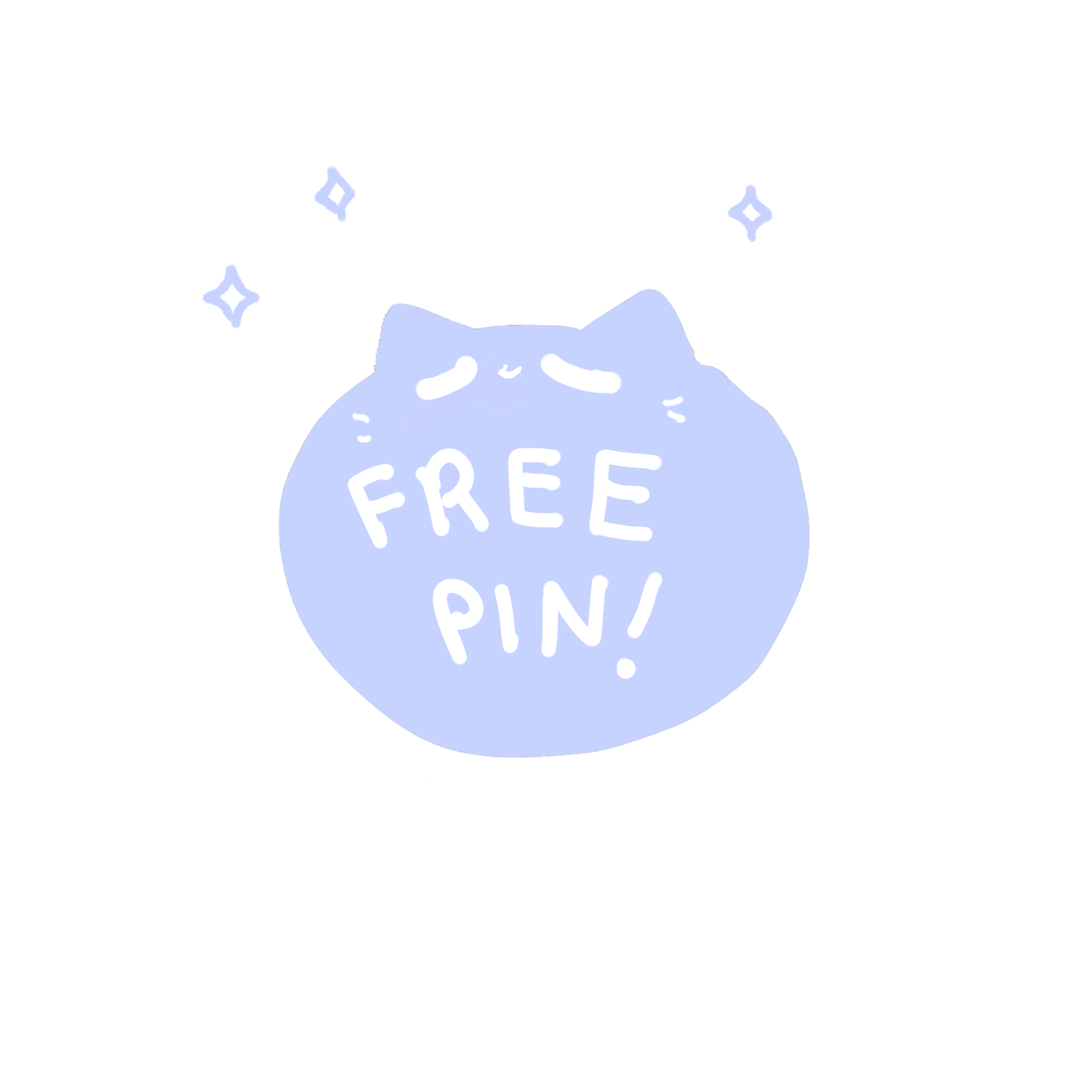 freebie pin kitty