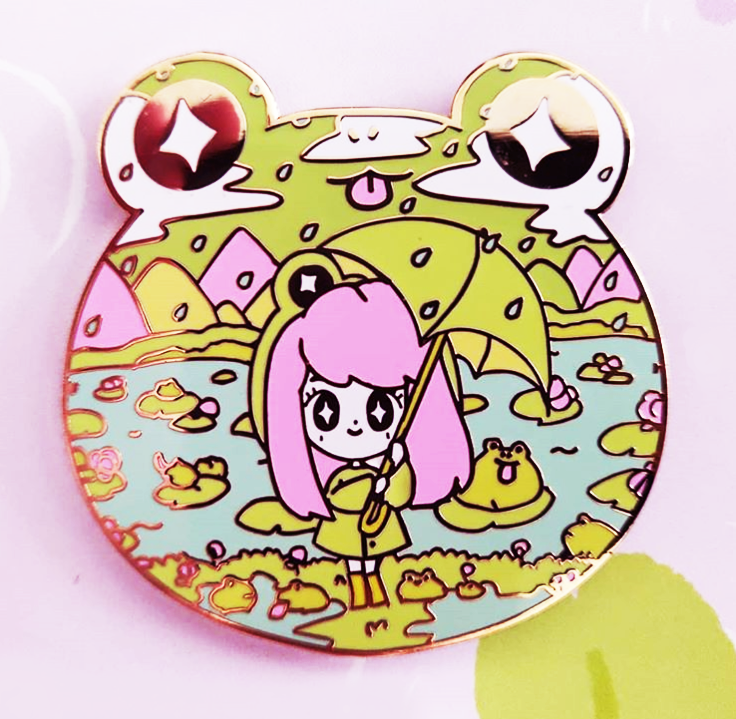 FROG CHAN ENAMEL PIN