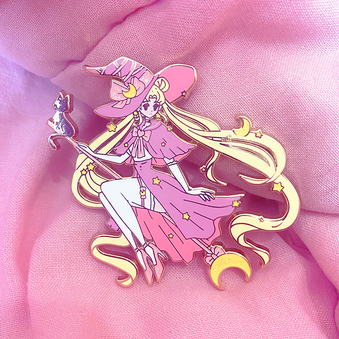 PINK WITCH USAGI ENAMEL PIN [LIMITED EDITION] [EARLY ACCESS]