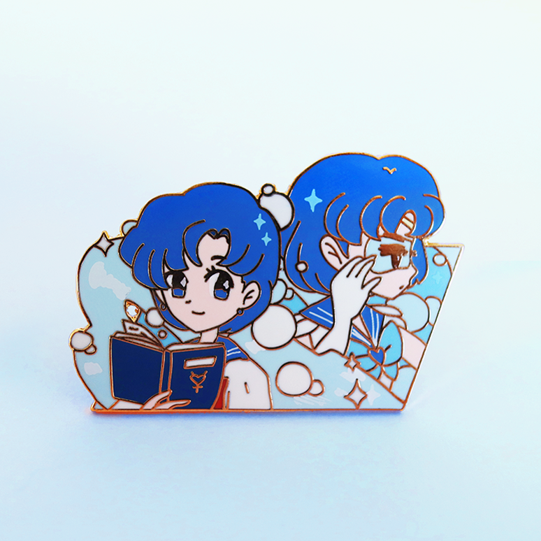 MERCURY MOONIE BADGE ENAMEL PIN