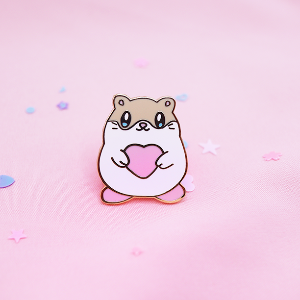 DREAM LAND HAMSTER RICK ENAMEL PIN [POYO]