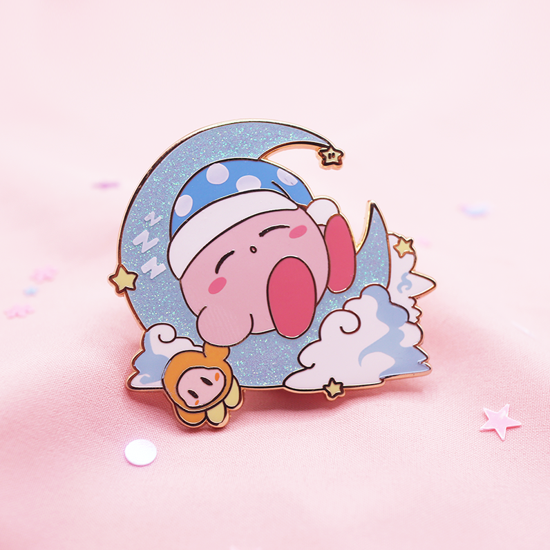 SLEEPY MOON POYO [ BLUE] ENAMEL PIN [POYO DREAMS]