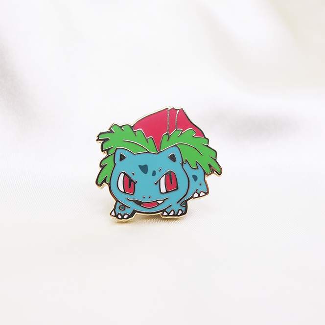 002 IVYSAUR ENAMEL PIN [MINI MONSTERS] [POKEDEX PROJECT]