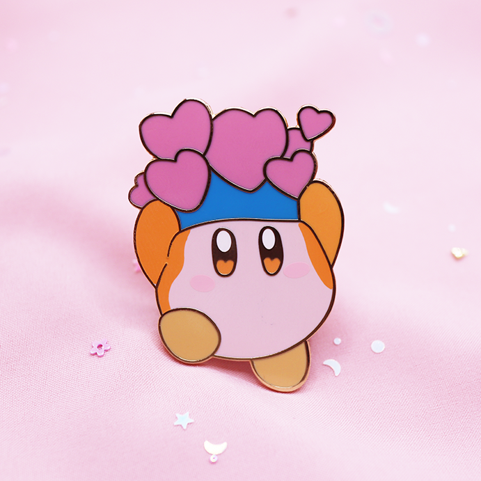 POYO DREAMS WADDLEDEE HEARTS ENAMEL PIN