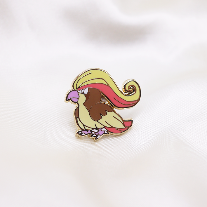 018 PIDGEOT ENAMEL PIN [MINI MONSTERS] [POKEDEX PROJECT]