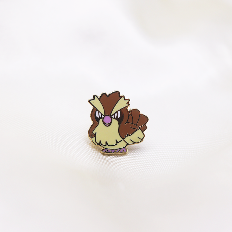 016 PIDGEY ENAMEL PIN [MINI MONSTERS] [POKEDEX PROJECT]