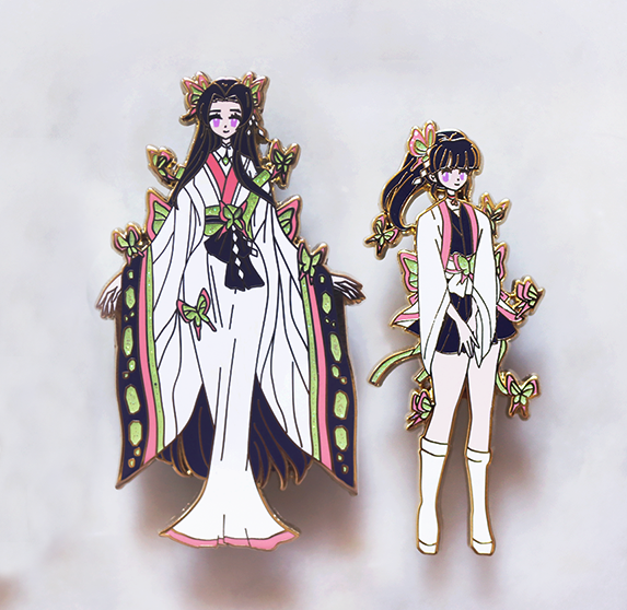 BUTTERFLY SISTERS [2PC] ENAMEL PIN  SET[LIMITED EDITION]