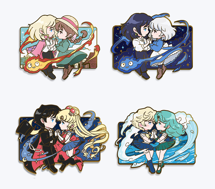 MIRACLE ROMANCE ENAMEL PIN SET WAVE 1 [4 PC] [PREORDER]