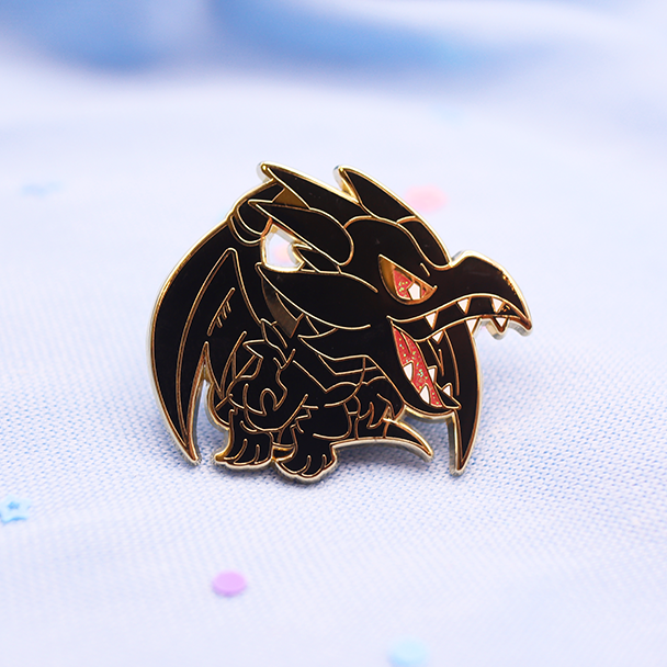 YGO RED EYES BLACK DRAGON ENAMEL PIN