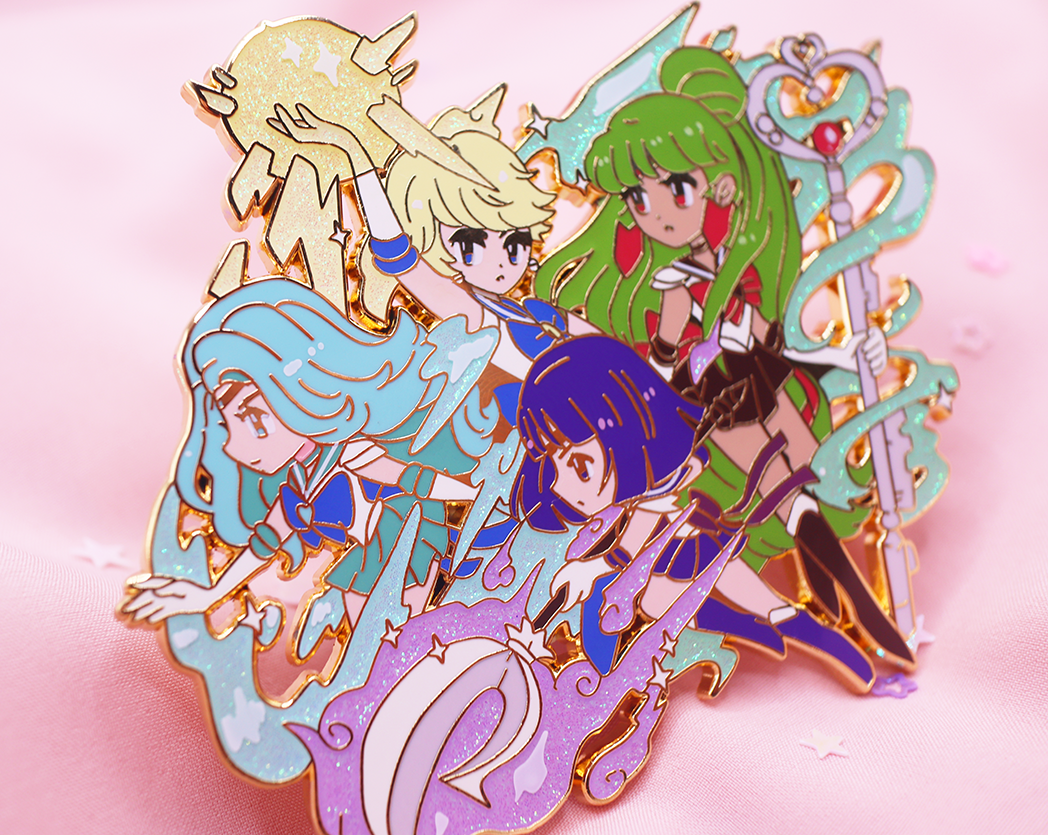 OUTER SENSHI GROUP ENAMELPIN [ B GRADE ]