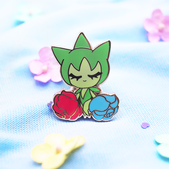 POKEQUEEN ROSELIA ENAMEL PIN