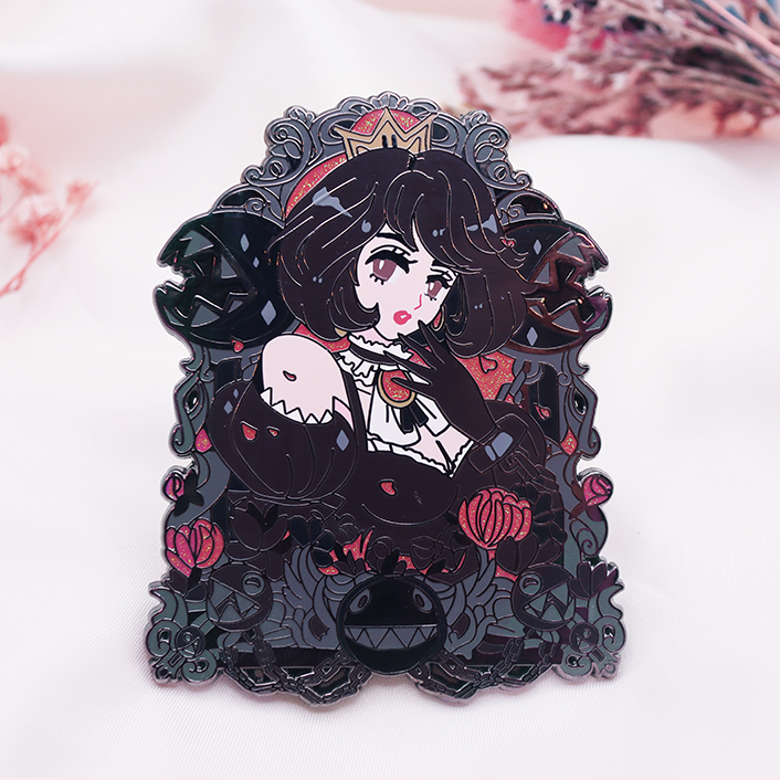 CHOMPETTE PORTRAIT [BLACK NICKEL] ENAMEL PIN