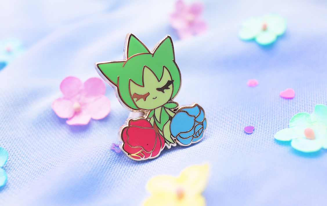 POKEQUEEN ROSELIA ENAMEL PIN