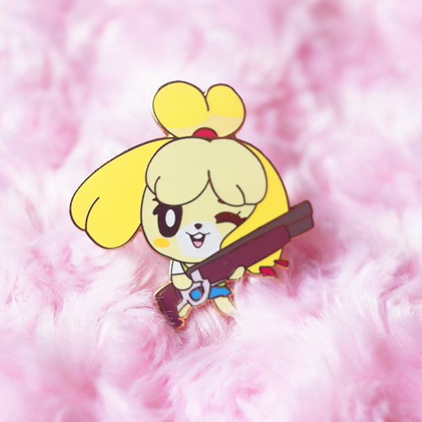 SHOTGUN ISABELLE Enamel pin [patreon early access]