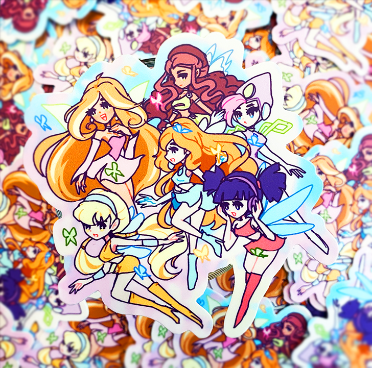 WINX GIRLS JUMBO XL VINYL STICKER