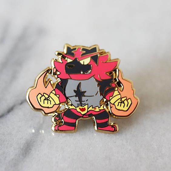 INCINEROAR ENAMEL PIN